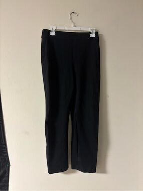 Spanx Black Pull-On Pants Size M | High Rise Slim Straight Ponte Workwear